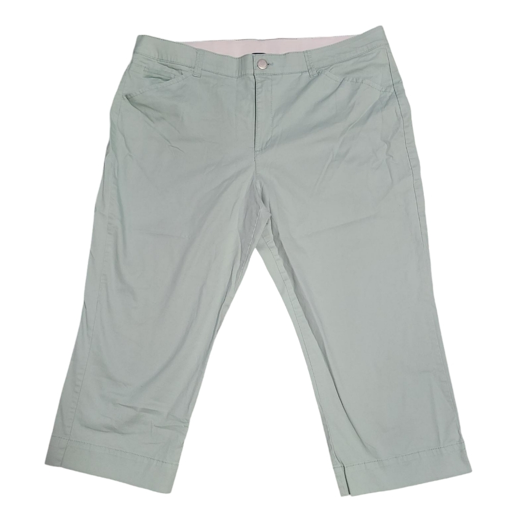 BANDOLINO mint capri Maureen pants 16